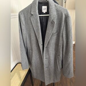 Gray Herringbone Men's Blazer